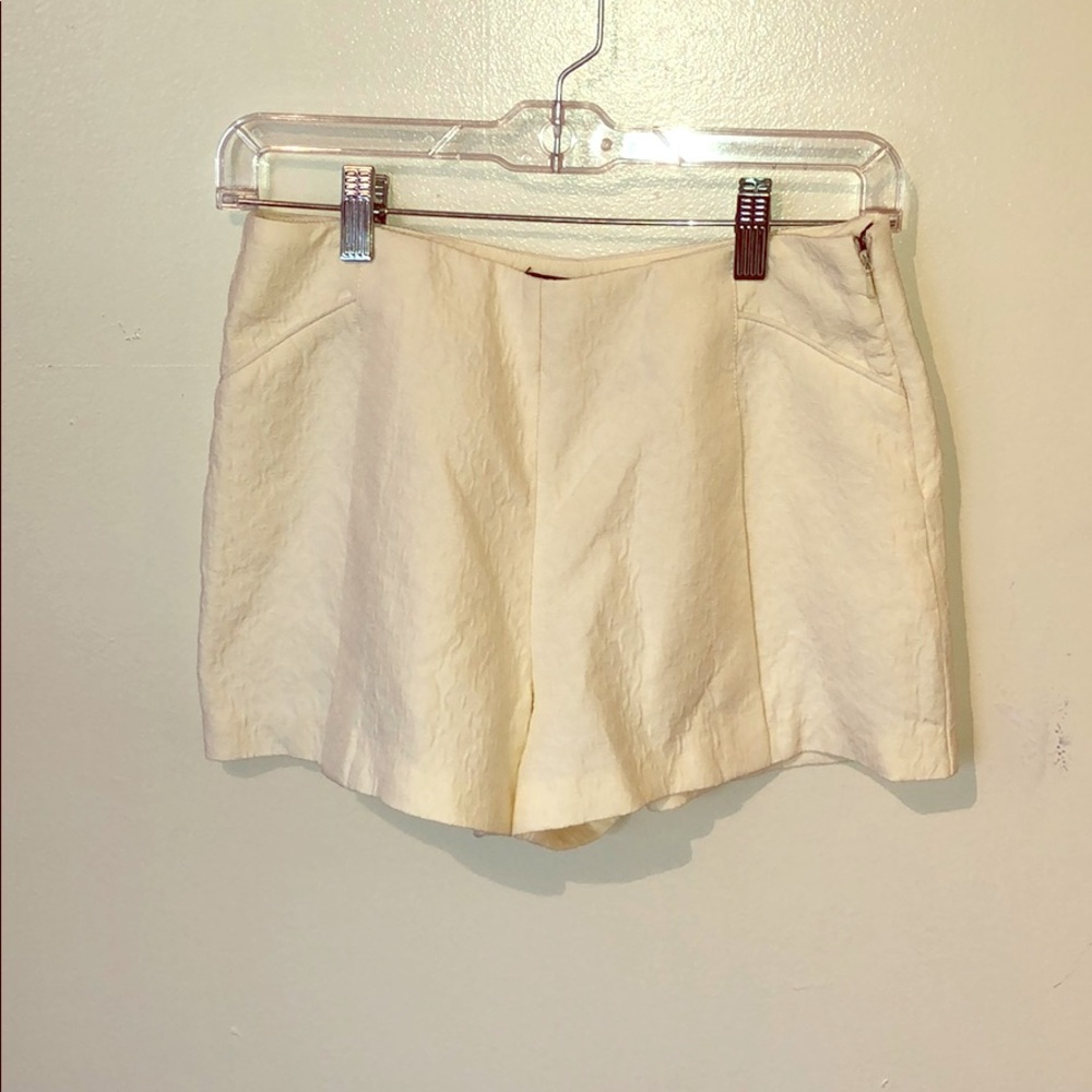 Cream shorts